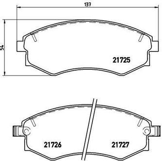 P 15 011 BREMBO Гальмівні колодки дискові