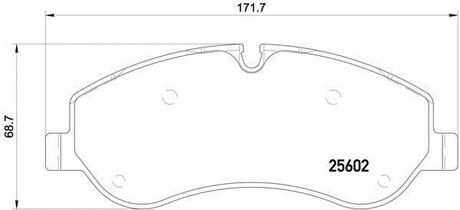 P 24 152 BREMBO Комплект тормозных колодок, дисковый тормоз