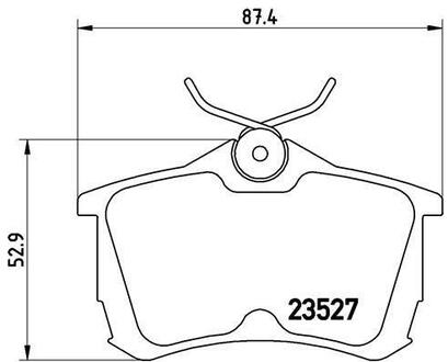 P 28 030 BREMBO Гальмівні колодки дискові