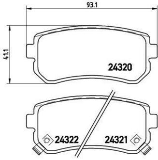 P 30 025 BREMBO Гальмівні колодки дискові