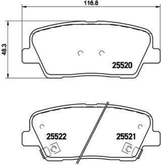 P 30 063 BREMBO Гальмівні колодки дискові