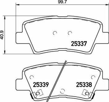 P30 094 BREMBO Гальмівні колодки дискові