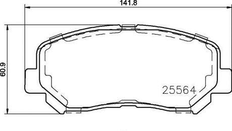 P 37 019 BREMBO Гальмівні колодки дискові