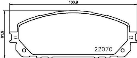 P 37 021 BREMBO Комплект тормозных колодок, дисковый тормоз