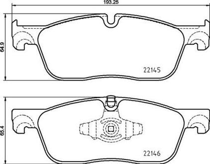 P 44 026 BREMBO Гальмівні колодки дискові