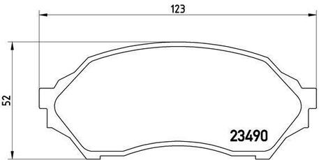 P 49 027 BREMBO Комплект тормозных колодок, дисковый тормоз