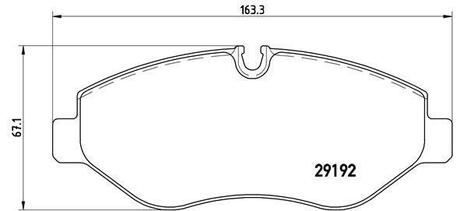 P 50 085 BREMBO Комплект тормозных колодок, дисковый тормоз