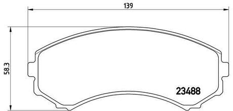 P 54 029 BREMBO Гальмівні колодки дискові