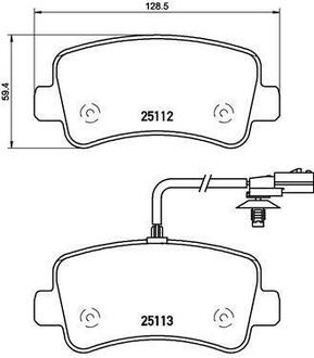 P 68 063 BREMBO Гальмівні колодки дискові