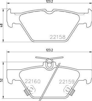 P 78 026 BREMBO Комплект тормозных колодок, дисковый тормоз