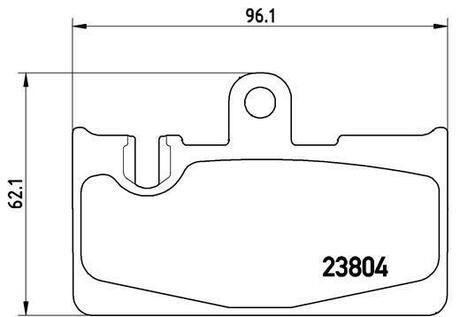 P 83 059 BREMBO Комплект тормозных колодок, дисковый тормоз