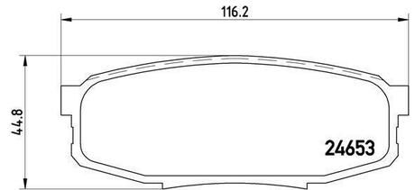 P 83 098 BREMBO Комплект тормозных колодок, дисковый тормоз