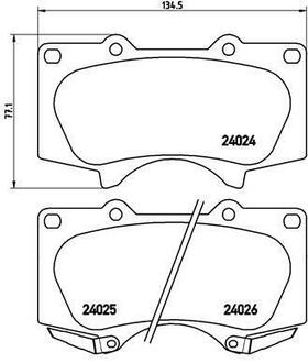 P 83 102 BREMBO Комплект тормозных колодок, дисковый тормоз