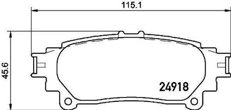 P 83 152 BREMBO Комплект тормозных колодок, дисковый тормоз