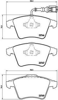 P 85 081 BREMBO Комплект тормозных колодок, дисковый тормоз