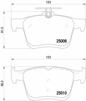 P85125X BREMBO Гальмівні колодки дискові