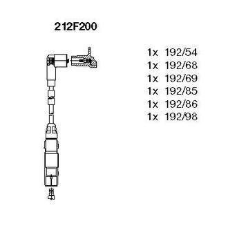 212F200 BREMI Комплект проводів високої напруги BREMI 212F200 VAG