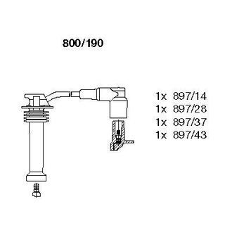 800/190 BREMI Комплект проводов зажигания