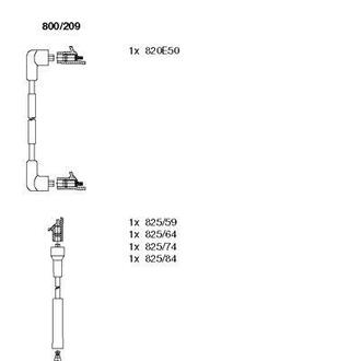 800/209 BREMI Комплект проводов зажигания