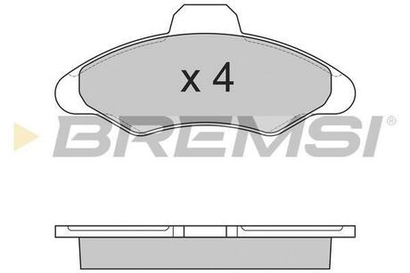 BP2462 BREMSI Комплект тормозных колодок, дисковый тормоз