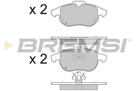 BP3014 BREMSI Комплект тормозных колодок, дисковый тормоз