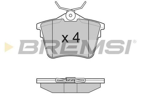BP3183 BREMSI Комплект тормозных колодок, дисковый тормоз