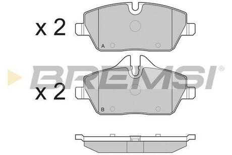 BP3195/L BREMSI Гальмівні колодки перед. BMW 1(E81/E87)/MINI 06- (TRW) (пошкоджено упаковку)