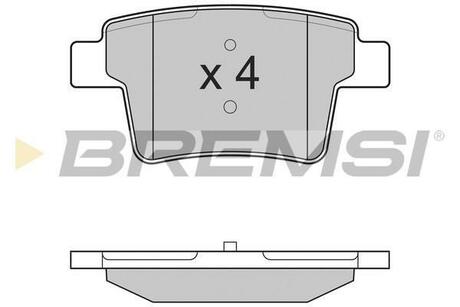 BP3266 BREMSI Гальмівні колодки зад. Ford Mondeo 00-07 (bosch)