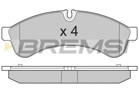 BP3365 BREMSI Комплект тормозных колодок, дисковый тормоз
