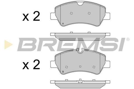 BP3526 BREMSI Комплект тормозных колодок, дисковый тормоз