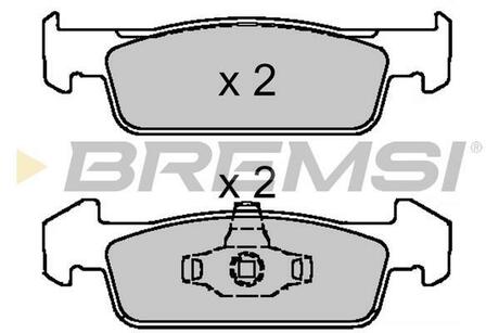 BP3647 BREMSI Гальмівні колодки перед. Logan II/Sandero II 12- (ATE)