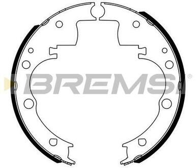 GF0166 BREMSI Комплект тормозных колодок