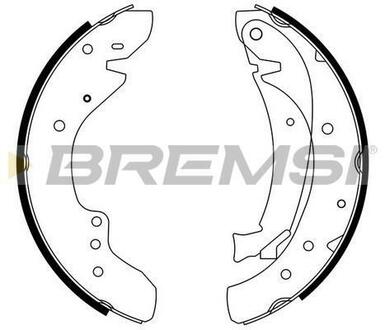 GF0175 BREMSI Гальмівні колодки зад. Ducato/Boxer 94-02 (1.4t)(бараб.)
