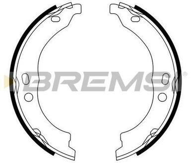 GF0188 BREMSI Комплект тормозных колодок, стояночная тормозная система