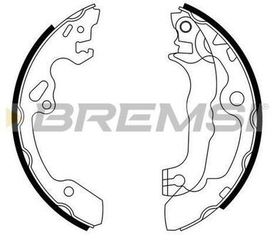 GF0238 BREMSI Комплект тормозных колодок
