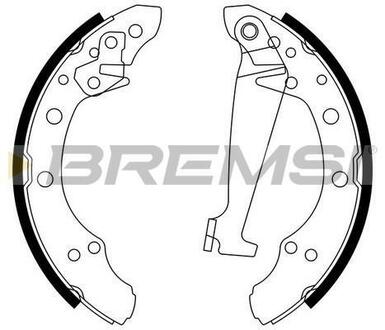 GF0556 BREMSI Комплект тормозных колодок