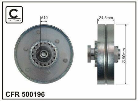 500196 CAFFARO Натяжной ролик, поликлиновой ремень