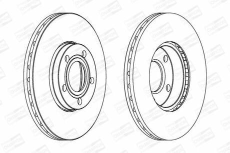 562052CH CHAMPION Гальмівний диск передній VW Passat, Variant