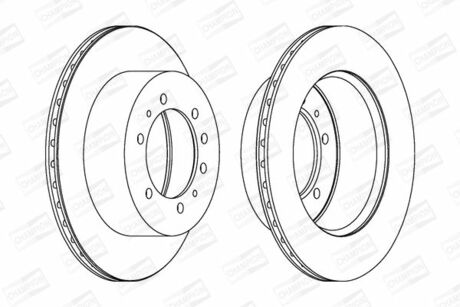 562223CH-1 CHAMPION тормозной диск