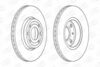 562636CH CHAMPION Тормозной диск передний RENAULT CAPTUR,CLIO,DOKKER,KANGOO,LODGY,TWINGO,ZOE/MERCEDES-BENZ CITAN (фото 1)