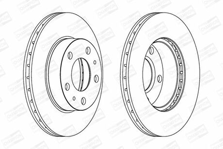 563021CH CHAMPION тормозной диск