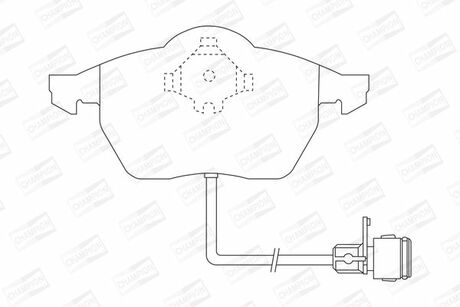 571512CH CHAMPION Гальмівні колодки передні Audi 100, A6, A8