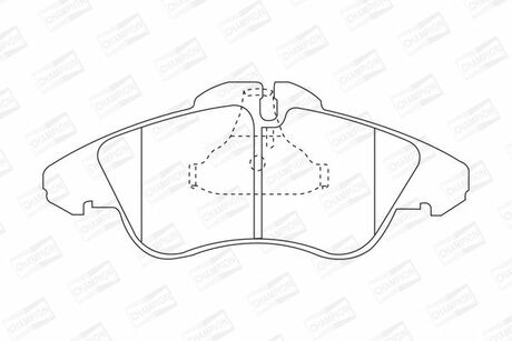 571844CH CHAMPION Гальмівні колодки передні Mercedes Sprinter /Vito VW LT