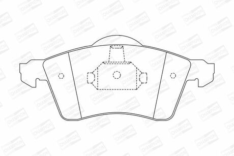 571934CH CHAMPION Колодки тормозные дисковые передние VW Caravelle, transporter T4 () CHAM