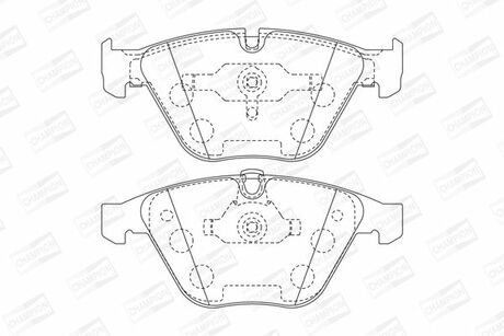 571990CH CHAMPION Гальмівні колодки передні BMW 1-Series, 3-Series, 5-Series, 6-Series, 7-Series
