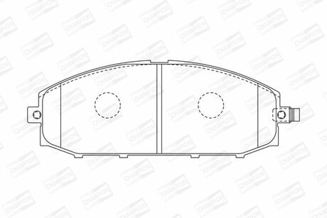 572448CH CHAMPION Гальмівні колодки передні Nissan Patrol