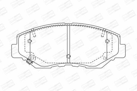 572504CH CHAMPION Колодки тормозные дисковые передние Honda CR-V ()