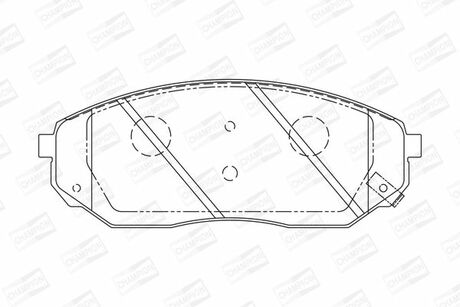 572511CH CHAMPION Колодки тормозные дисковые передние KIA SORENTO I (JC) 02-11|MAZDA 626 II (GC) 82-90 ()