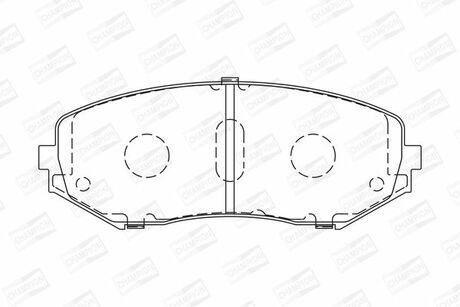 572584CH CHAMPION Колодки тормозные дисковые передние SUZUKI GRAND VITARA I (FT, HT) 98-08, GRAND