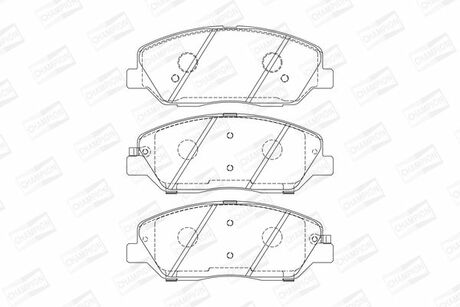 572607CH CHAMPION Гальмівні колодки передні Hyundai Genesis, Santa Fe/ KIA Sorento / SsangYong Korando, Actyon